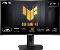 ASUS Monitor 27" TUF Gaming VG27VQM, FHD, VA, 240Hz, 1ms, 350cd/m2, FreeSync, zakrivljeni, zvučnici, crni